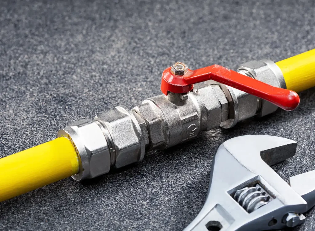 gas line repair concept